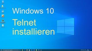 Windows 10 - Windows-Features: Telnet aktivieren