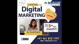 #digitalmarketing || Demo|| 05-12-2024|| 3.00PM IST