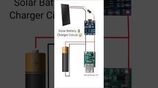 Solar Battery  Charger circuit  #youtubeshorts #shorts #india #gyan #charger