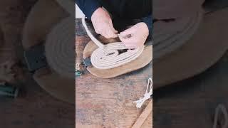 La fabrication d'une semelle d'espadrille