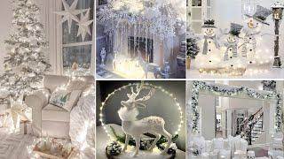 +100 CHRISTMAS DECOR IDEAS 2025 - WHITE CHRISTMAS DECORATIONS IDEAS - CHRISTMAS TRENDS 2025 