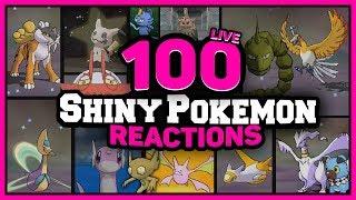 100 LIVE AMAZING Shiny Pokémon Reactions  w/ @Poijz (1-100)