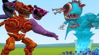 NEW THE JOYKILL BOSS POPPY PLAYTIME VS CTHULHU SKY BLUE SPRUNKI FAMILY In Garry's Mod