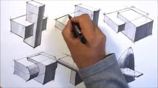 basic sketching techniques intersections part1