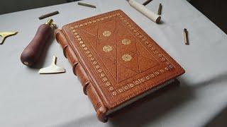 (Bookbinding) Making byzantine style leather journal Book