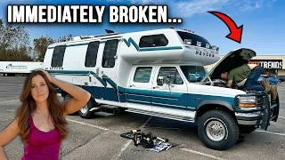 We Bought The RAREST Motorhome (driving it 2,000 miles home)