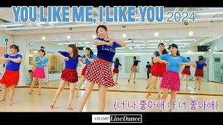 [월요초중급반] You like Me, I Like You 2024 (너 나 좋아해 나 너 좋아해) LineDance | 초급라인댄스 | 너 나 좋아해 나 너 좋아해 |