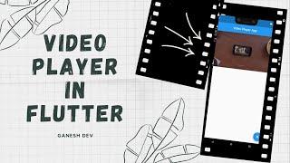 #4 Video Player in Flutter | Video Player with asset & network in Flutter | Ganesh Dev