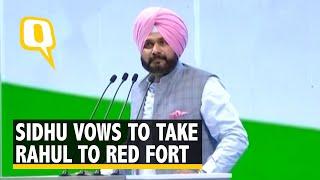 Navjot Singh Sidhu Takes Stage at the 84th Congress Plenary Session in New Delhi