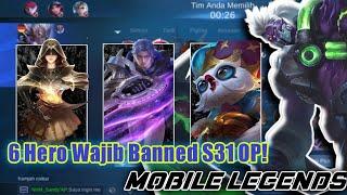 6 Hero OP Wajib Banned di Mobile Legends Season 31