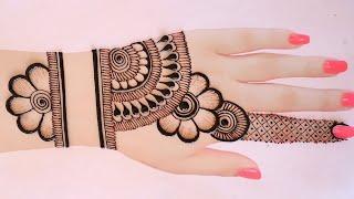 Very beautiful back hand mehndi design | Easy mehndi design | simple mehndi | Mehndi design | mehndi