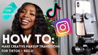 HOW I FILM MY TIKTOK/REEL MAKEUP TRANSFORMATION VIDEOS + 3 tips to help grow your platform!