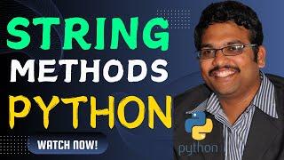 STRING METHODS & OPERATIONS || BUILT-IN STRING FUNCTIONS - PYTHON PROGRAMMING