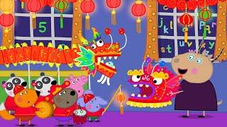 Chinese New Year Dragon Party   Peppa Pig and Friends Full Episodes