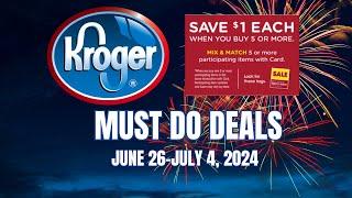 *NEW MEGA* Kroger MUST DO Deals for 6/26-7/4 | Glitch Deal & MORE!!!!