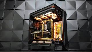 Custom Pc Build #134 "Aureate"  A custom water-cooled  Ryzen 9 7950X3D editing workstation.