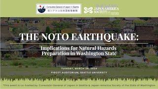 The Noto Earthquake: Implications for Natural Hazards Preparation in Washington State