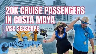 We Almost BLEW AWAY in Costa Maya - MSC Seascape Day 4