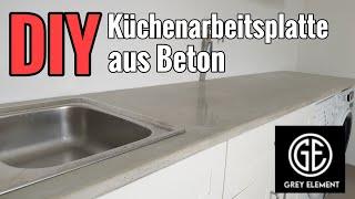 Simply build a concrete kitchen worktop yourself / DIY