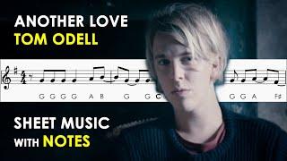 Another Love | Sheet Music with Easy Notes for Recorder, Violin Beginners Tutorial | Tom Odell