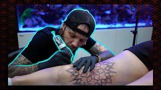 Dark Mandala Leg Sleeve Part 1 - Chase Nolan Tattoos