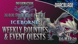 Safi'Jiiva Returns : Weekly Limited Bounties & Events : MHW Iceborne : 6th March 20