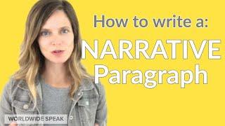 How to Write a Narrative Paragraph | English Writing Skills | 2020