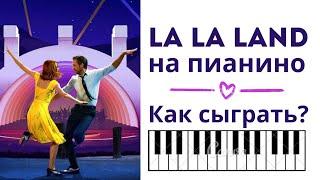 Красивая мелодия из La La Land на пианино! РАЗБОР для начинающих! Лёгкая версия ноты