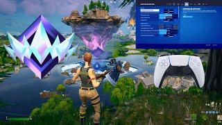 PS5 OG Fortnite Unreal Ranked Gameplay + Best Controller Settings/Sensitivity on PS5 (4K 120FPS)