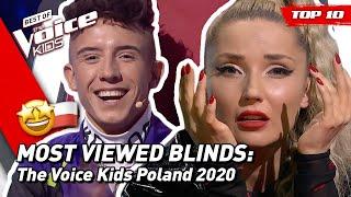 MOST VIEWED Blind Auditions of 2020 on The Voice Kids Poland  | TOP 10