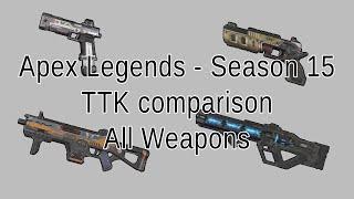 Apex Legends TTK Season 15 - All Weapons