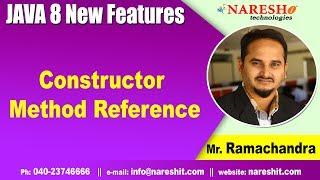 Java 8 Features Tutorials | Constructor Method Reference | by Mr.Rama Chandra