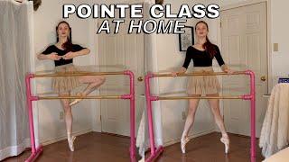 Pointe Class at home | Short and Beginner friendly ballet pointe class, ballet barre, ankle strength