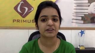 Saravari Ratnaparkhe pursuing her SAP VLC training at PRIMUS SAP Academy & sharing her experience