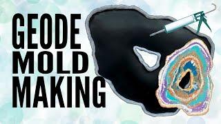 How to Make A Silicone Mold Easy DIY Geode For Epoxy Resin - Super Cheap!