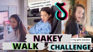 Girlfriend React to Nakey Walk Challenge