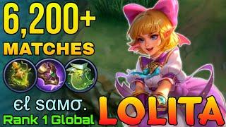 6,200+ Matches Lolita Perfect Gameplay - Top 1 Global Lolita by єℓ ѕαмσ. - Mobile Legends