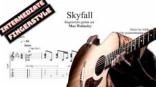Adele - Skyfall TAB - fingerstyle guitar tab (PDF + Guitar Pro)