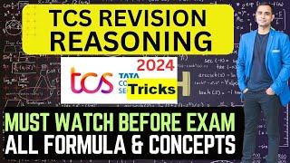 TCS Reasoning Complete Revision in Single Video | Must watch Before Exam 