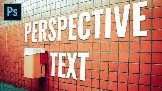 Perspective Text Photoshop Effect - Vanishing Point Tutorial