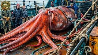 Giant Squid fishing, How fishermen catch thousands of giant squid every day - Emison Newman