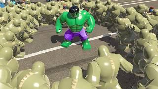 Hulk vs 100 Abominations! Epic Lego Marvel Superheroes Battle – Hulk Transformation & Smash