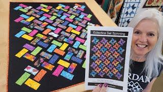 Quilt Making with Donna at Jordan fabrics! "Eclectica Set Spinning" Tutorial!