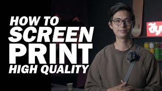 Printing high quality for your streetwear brand | Screen Printing