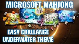 Microsoft Mahjong - Easy Challenge / Underwater Theme