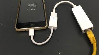 Connect Network Adapter to Smart phone