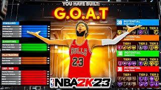 NEW GAME-BREAKING "G.O.A.T" BUILD IN NBA 2K23! BEST BUILD THAT CAN DO EVERYTHING IN 2K23