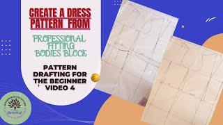 PATTERN DRAFTING FOR BEGINNER/HOW TO CREATE A PROFESSIONAL DRESS BLOCK WITH OR WITHOUT A WAIST CUT