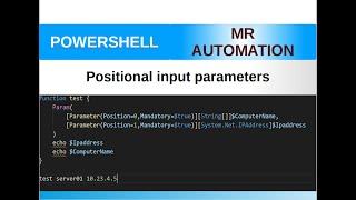 PowerShell - Positional parameters