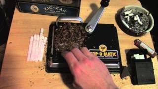 How to Roll Your Own Cigarettes for less than $1 a pack. Top-O-Matic Roller Zig Zag